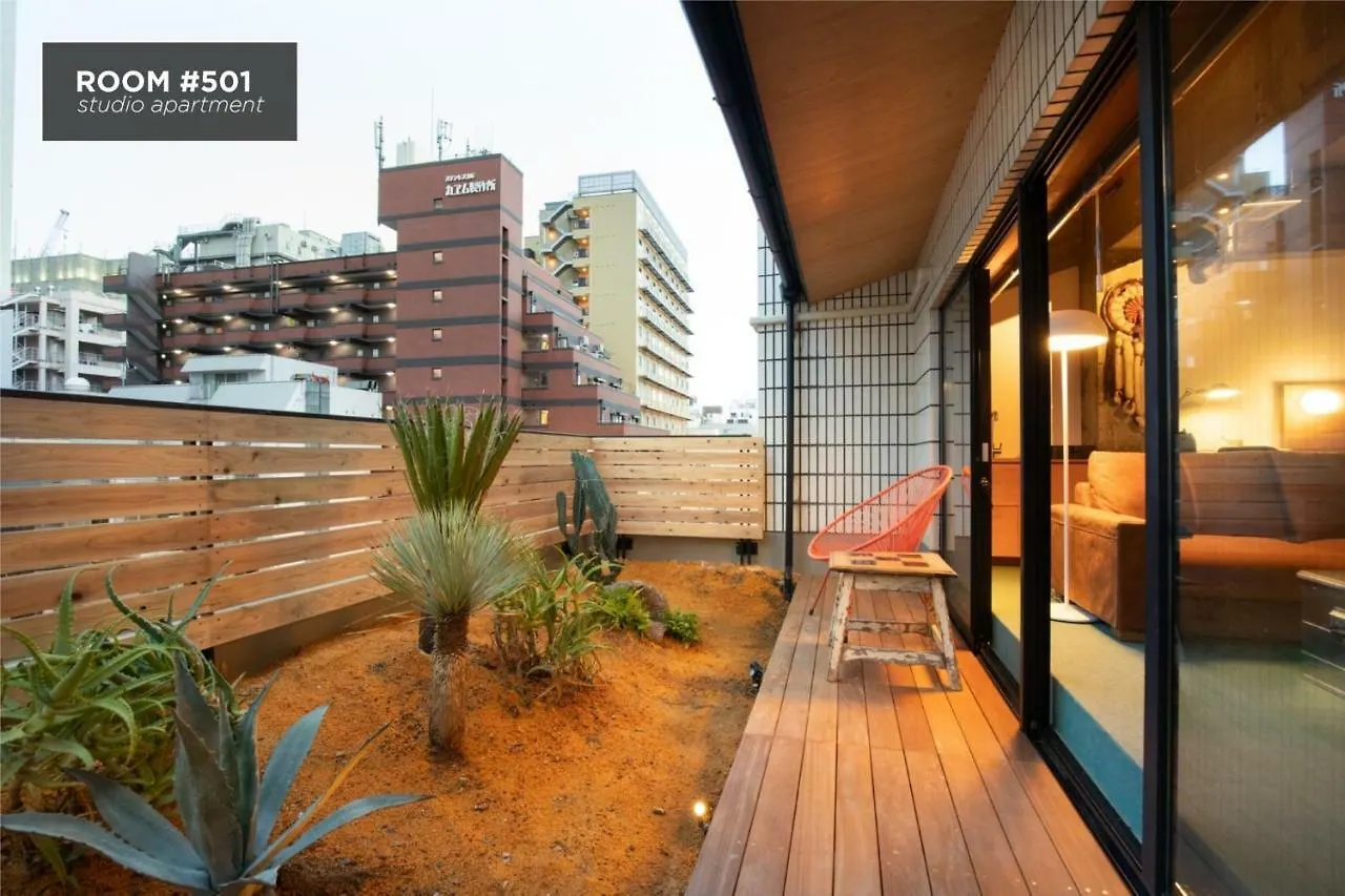 Earthmans Amemura Oszaka Apartmanhotel